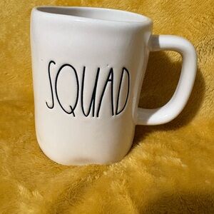 Rae Dunn White 'SQUAD' Mug